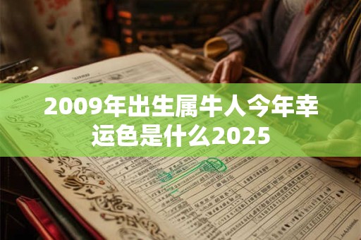 2009年出生属牛人今年幸运色是什么2025