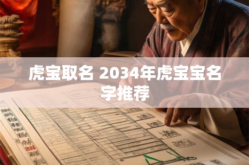 虎宝取名 2034年虎宝宝名字推荐 虎宝取名 2034年虎宝宝名字推荐
