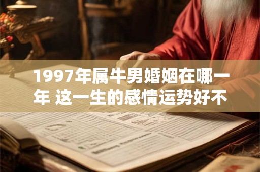 1997年属牛男婚姻在哪一年 这一生的感情运势好不好呢