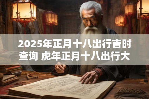 2025年正月十八出行吉时查询 虎年正月十八出行大利方向在哪