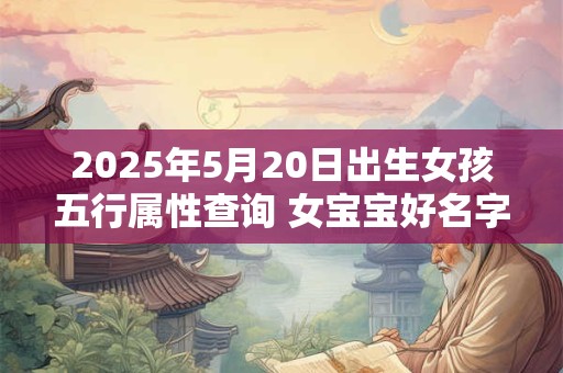 2025年5月20日出生女孩五行属性查询 女宝宝好名字合集