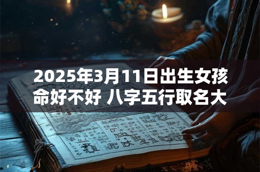 2025年3月11日出生女孩命好不好 八字五行取名大全