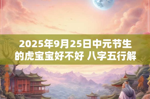 2025年9月25日中元节生的虎宝宝好不好 八字五行解析