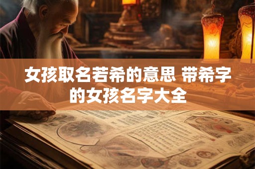 女孩取名若希的意思 带希字的女孩名字大全 女孩取名若希的意思 带希字的女孩名字大全