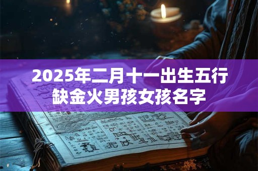 2025年二月十一出生五行缺金火男孩女孩名字