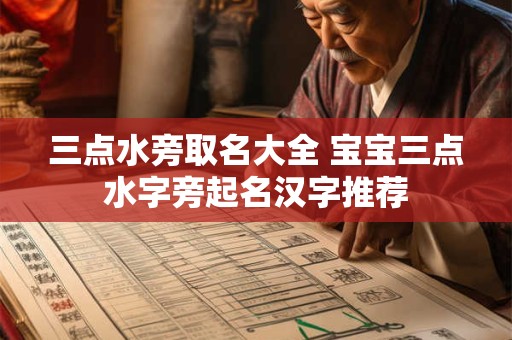 三点水旁取名大全 宝宝三点水字旁起名汉字推荐
