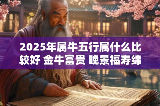 2025年属牛五行属什么比较好 金牛富贵 晚景福寿绵长