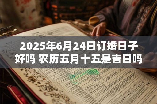 2025年6月24日订婚日子好吗 农历五月十五是吉日吗