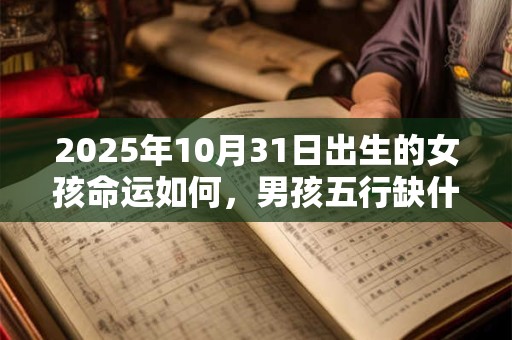详细阅读:2025年10月31日出生的女孩命运如何,男孩五行缺什么 2025年10月31日出生的女孩命运如何,男孩五行缺什么