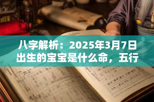 八字解析：2025年3月7日出生的宝宝是什么命，五行缺什么
