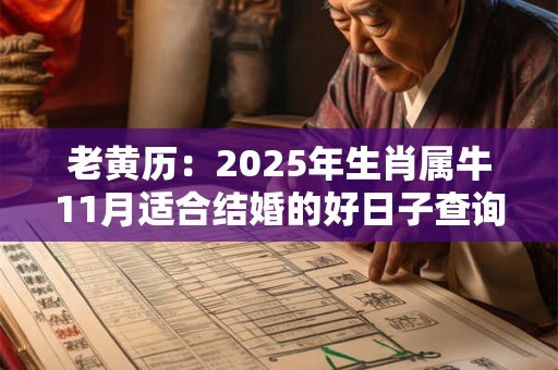 老黄历：2025年生肖属牛11月适合结婚的好日子查询