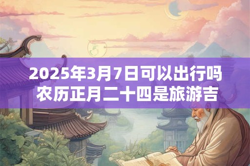 2025年3月7日可以出行吗 农历正月二十四是旅游吉日吗