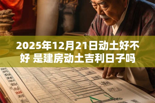 2025年12月21日动土好不好 是建房动土吉利日子吗