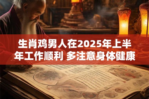 生肖鸡男人在2025年上半年工作顺利 多注意身体健康
