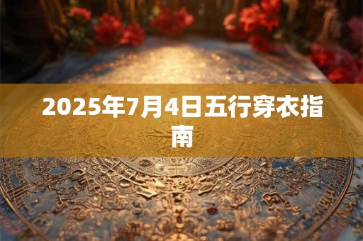 2025年7月4日五行穿衣指南