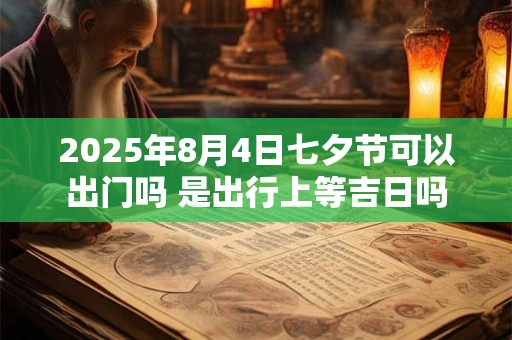 2025年8月4日七夕节可以出门吗 是出行上等吉日吗