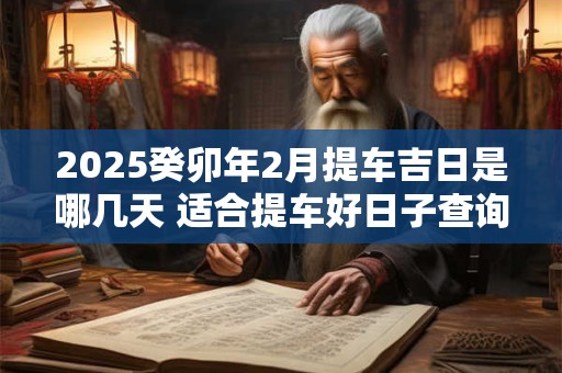 2025癸卯年2月提车吉日是哪几天 适合提车好日子查询