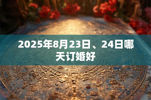 2025年8月23日、24日哪天订婚好