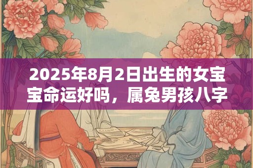 2025年8月2日出生的女宝宝命运好吗，属兔男孩八字命运查询