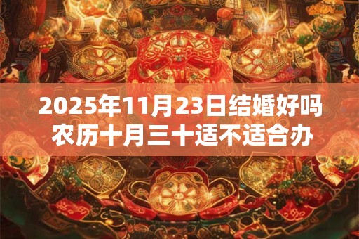 2025年11月23日结婚好吗 农历十月三十适不适合办酒席