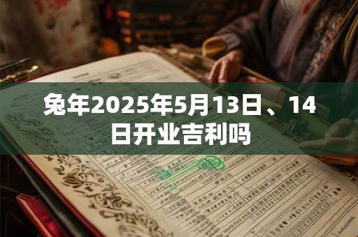 兔年2025年5月13日、14日开业吉利吗