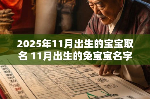 2025年11月出生的宝宝取名 11月出生的兔宝宝名字