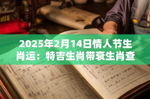 2025年2月14日情人节生肖运：特吉生肖带衰生肖查询