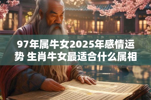 97年属牛女2025年感情运势 生肖牛女最适合什么属相
