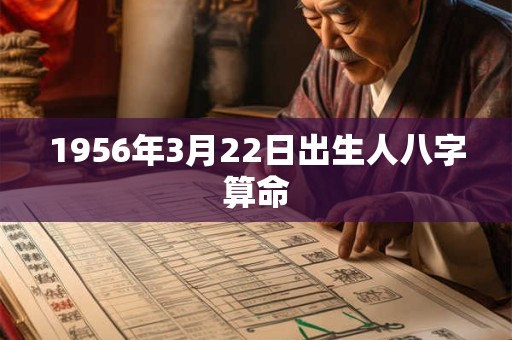 1956年3月22日出生人八字算命 1956年3月22日出生人八字算命