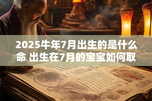 2025牛年7月出生的是什么命 出生在7月的宝宝如何取名
