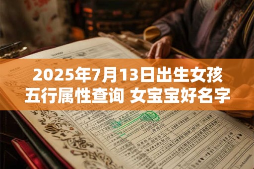 2025年7月13日出生女孩五行属性查询 女宝宝好名字合集