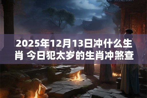 2025年12月13日冲什么生肖 今日犯太岁的生肖冲煞查询：