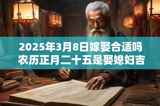 2025年3月8日嫁娶合适吗 农历正月二十五是娶媳妇吉日吗