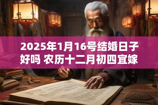 2025年1月16号结婚日子好吗 农历十二月初四宜嫁娶吗