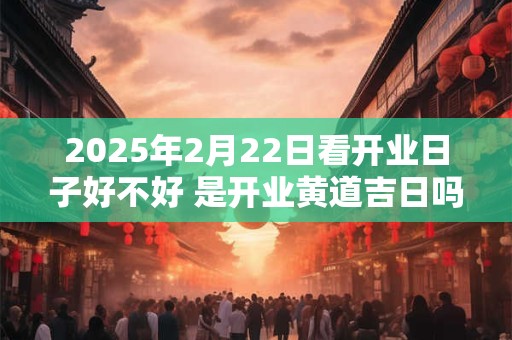 2025年2月22日看开业日子好不好 是开业黄道吉日吗