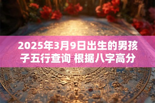 2025年3月9日出生的男孩子五行查询 根据八字高分起名