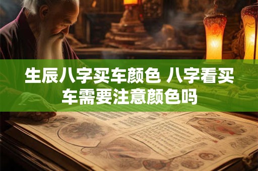 生辰八字买车颜色 八字看买车需要注意颜色吗