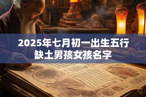 2025年七月初一出生五行缺土男孩女孩名字
