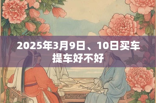 2025年3月9日、10日买车提车好不好