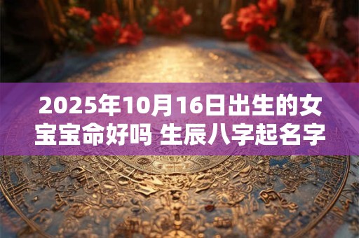 2025年10月16日出生的女宝宝命好吗 生辰八字起名字