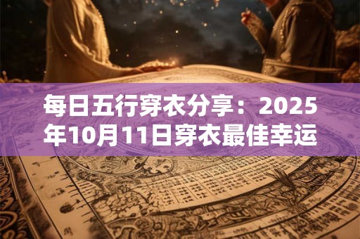 每日五行穿衣分享：2025年10月11日穿衣最佳幸运色