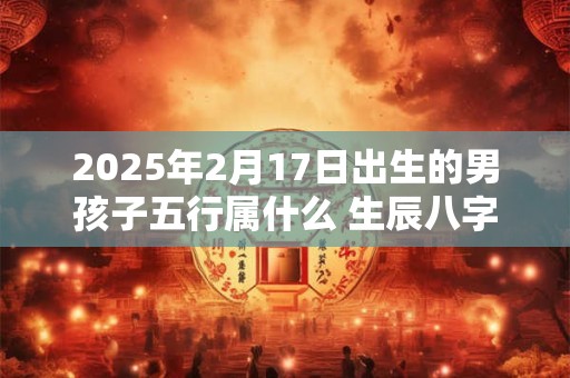 2025年2月17日出生的男孩子五行属什么 生辰八字取名