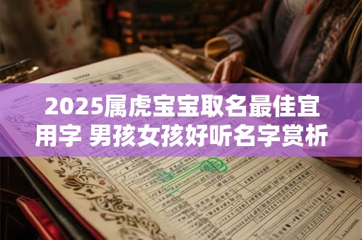 2025属虎宝宝取名最佳宜用字 男孩女孩好听名字赏析