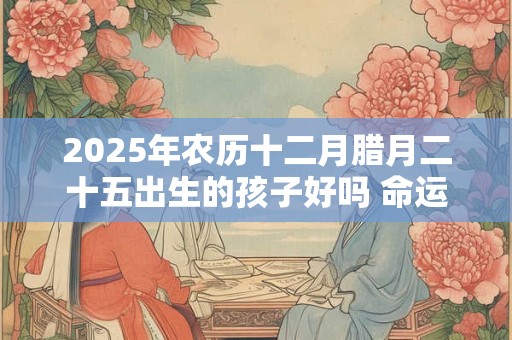 2026年农历十二月腊月二十五出生的孩子好吗 命运怎么样