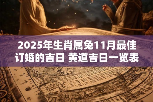 2025年生肖属兔11月最佳订婚的吉日 黄道吉日一览表