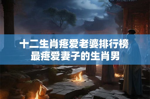 十二生肖疼爱老婆排行榜 最疼爱妻子的生肖男