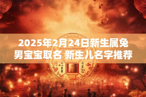 2025年2月24日新生属兔男宝宝取名 新生儿名字推荐