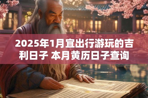 2025年1月宜出行游玩的吉利日子 本月黄历日子查询