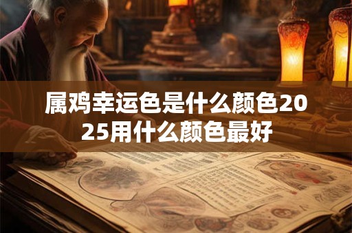 属鸡幸运色是什么颜色2025用什么颜色最好