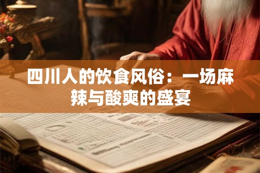 四川人的饮食风俗:一场麻辣与酸爽的盛宴 四川人的饮食风俗:一场麻辣与酸爽的盛宴